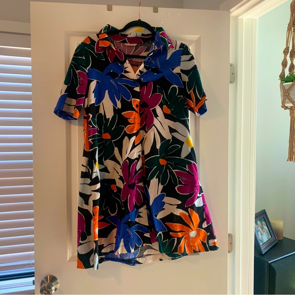 Retro Gorman collared shirt dress | size 10